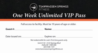 TSF_One Week Unlimited VIP