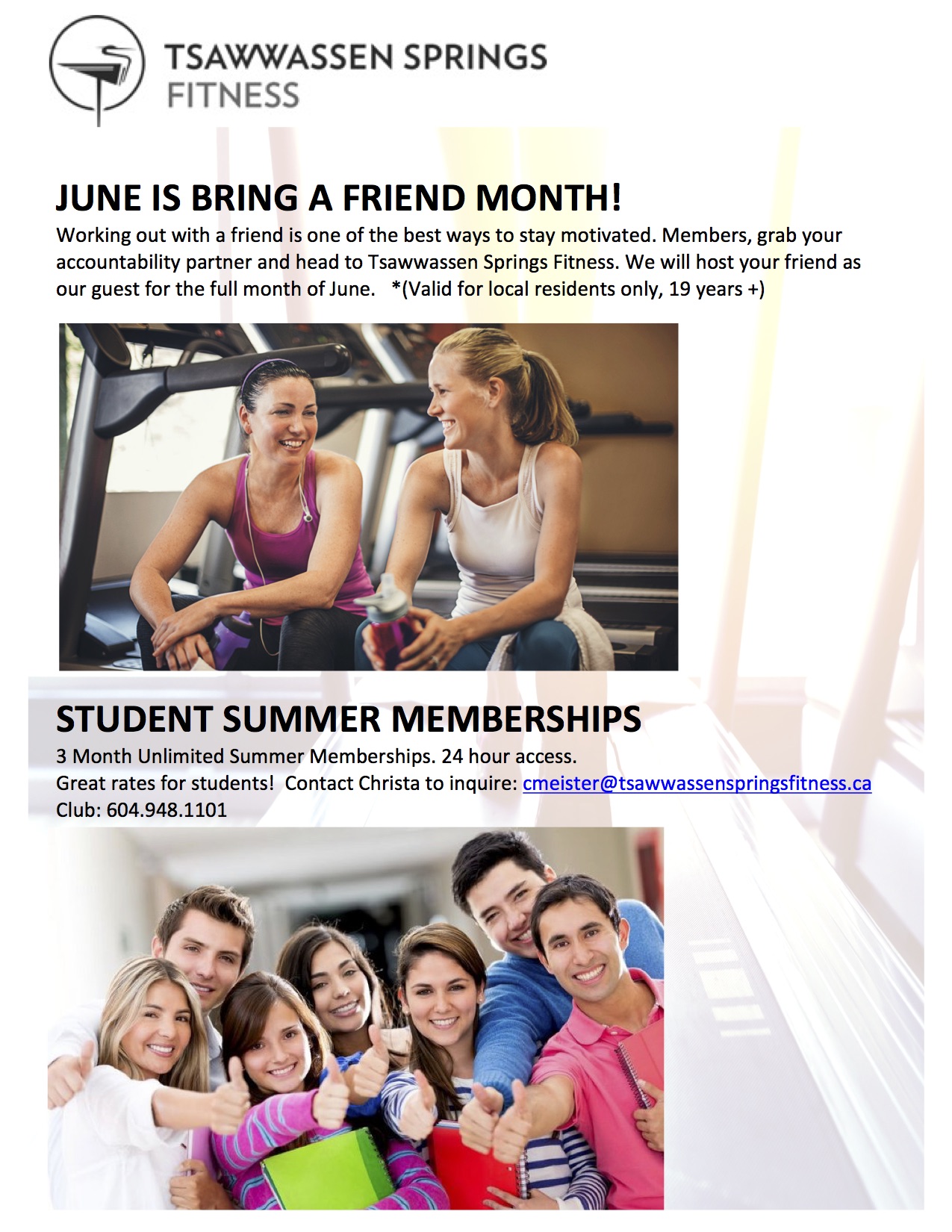 June is Bring a Friend Month